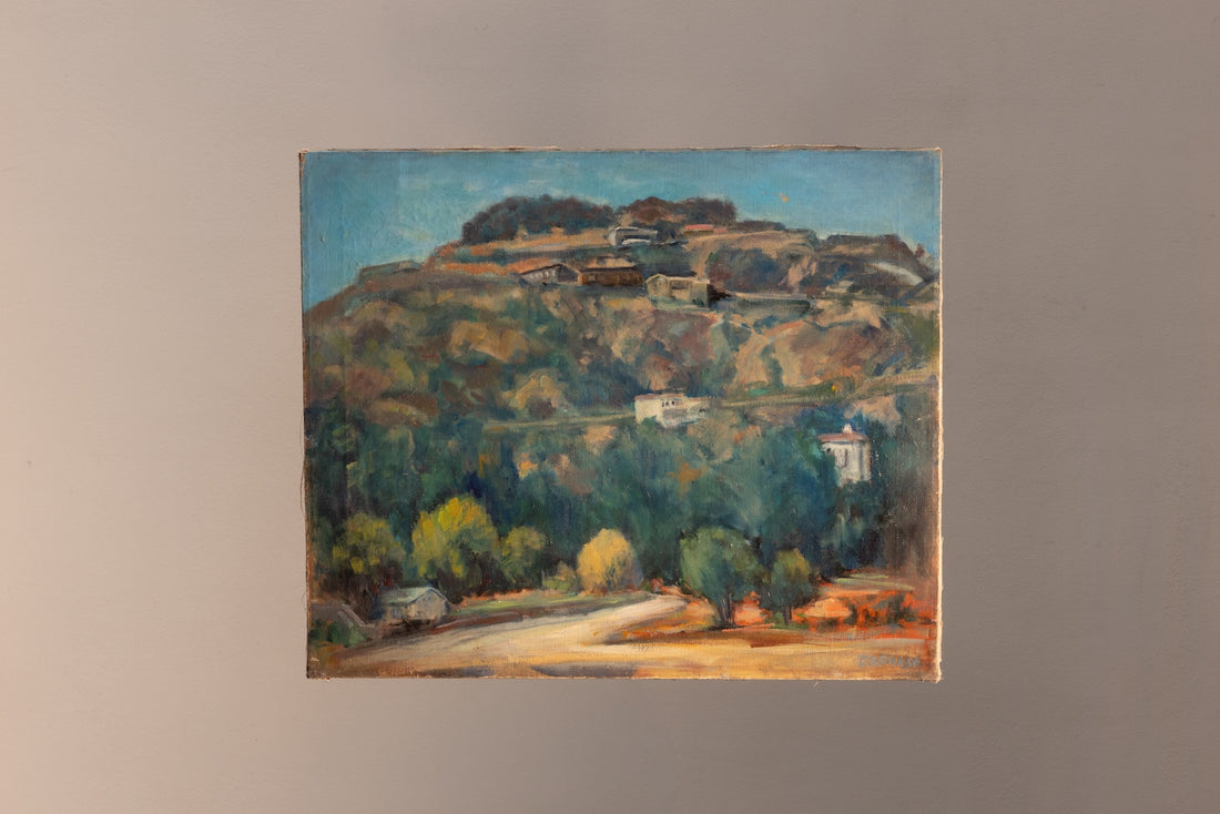 Original Hillside Landscape Painting
