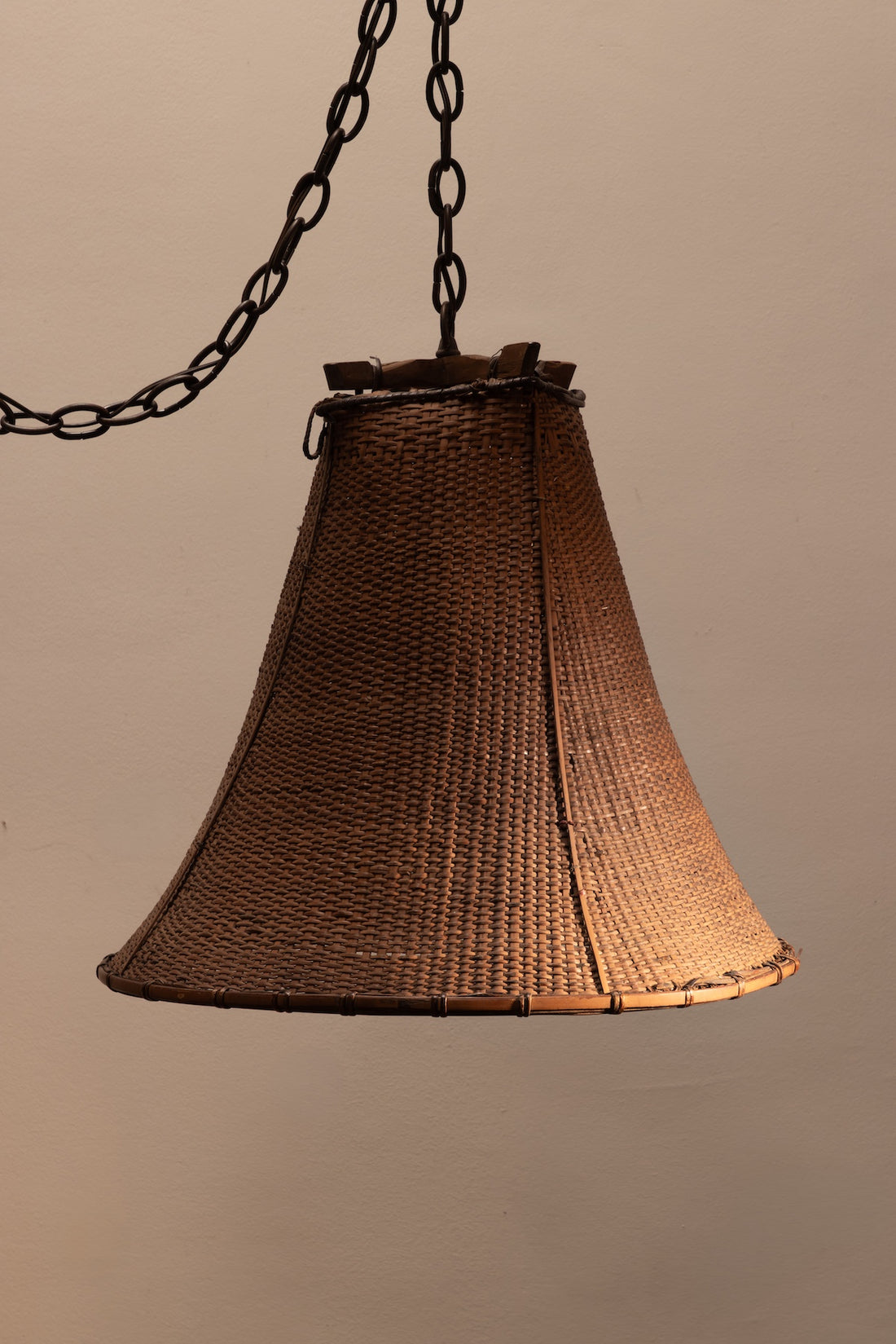 Woven Rattan Pendant