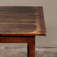 Mid 1800s Walnut Plank Side Table