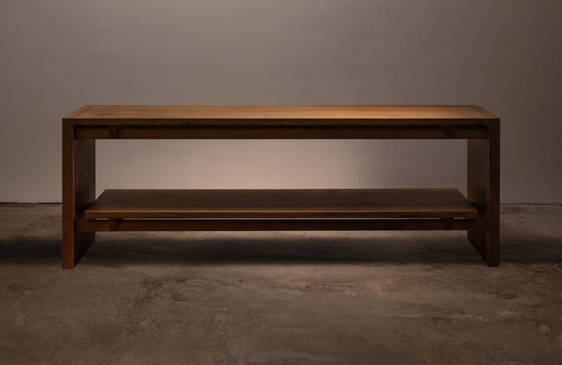 Amber Oak Wood Console
