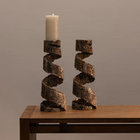 Spiral Sculptural Candle Holders