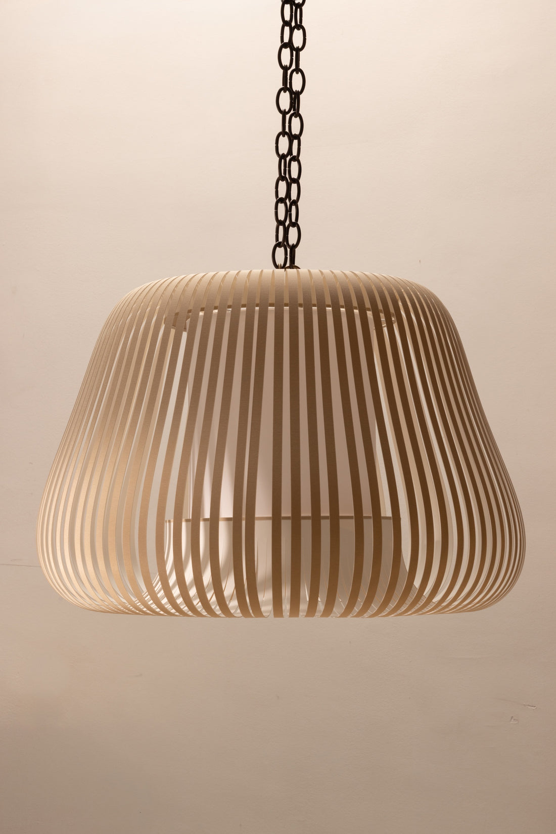 Sculptural Slatted Pendant Light