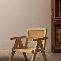 Vintage Modernist Cane Chair