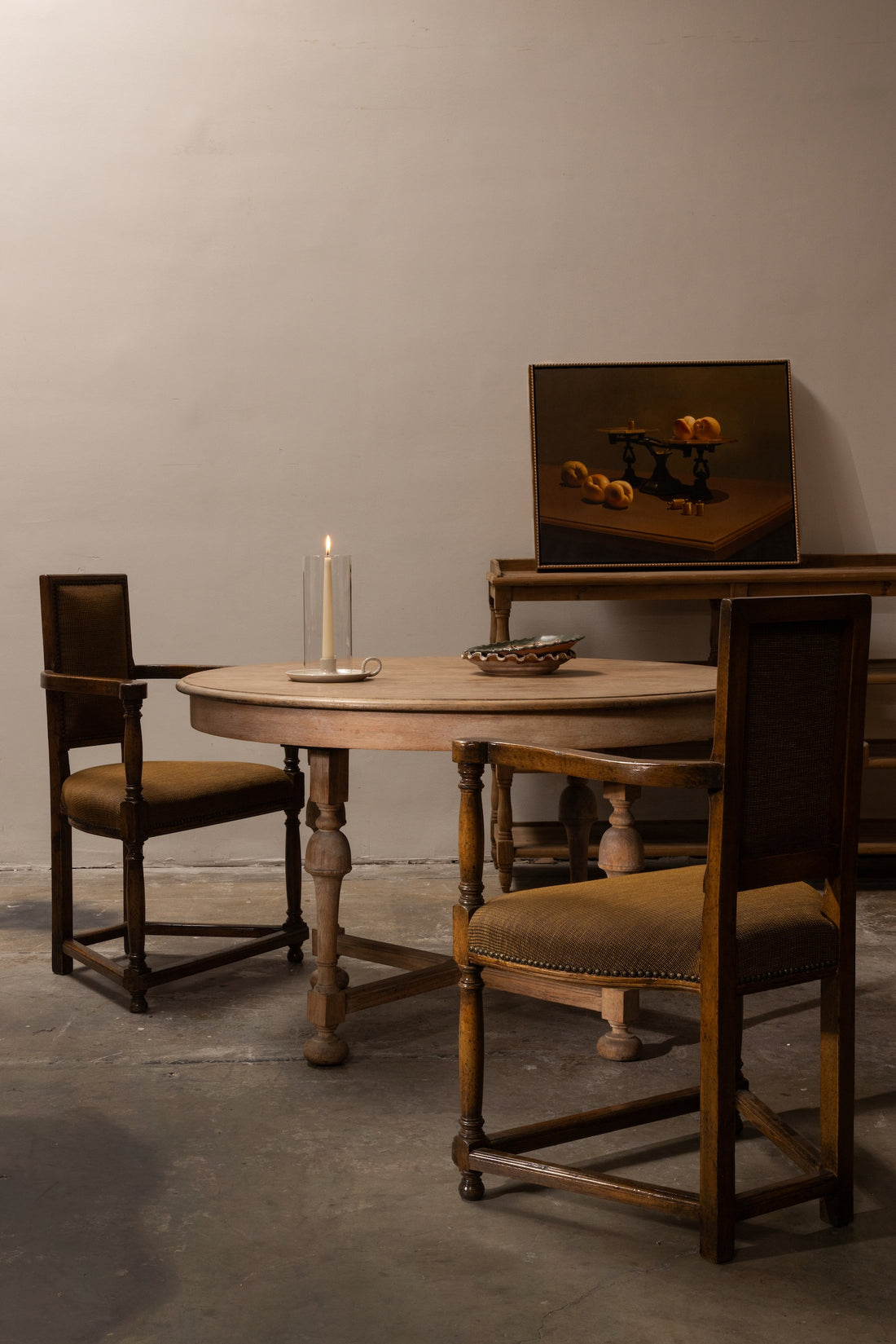 Vintage Round Dining Table