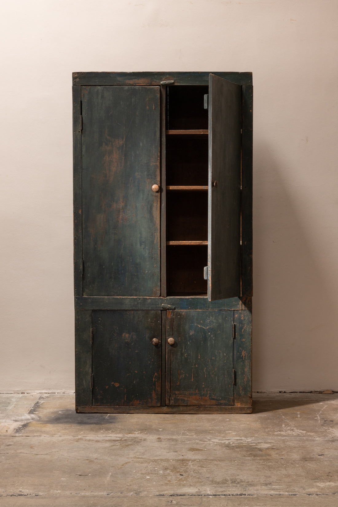 Vintage Painted Wood Cabinet