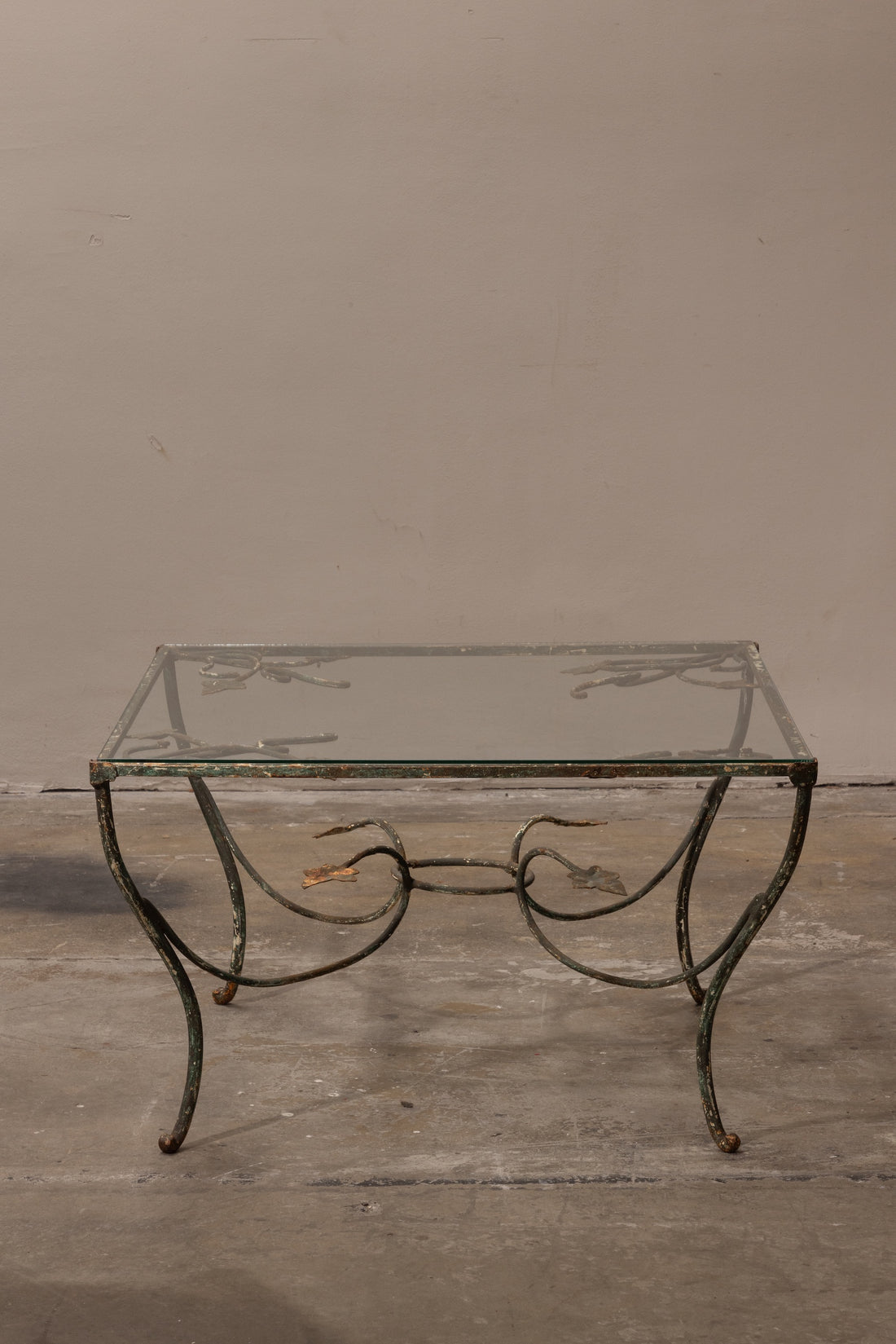 Glass & Iron Coffee Table