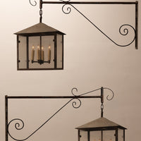 Wrought Iron Lantern Sconces
