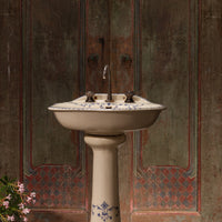 Floral Pedestal Sink