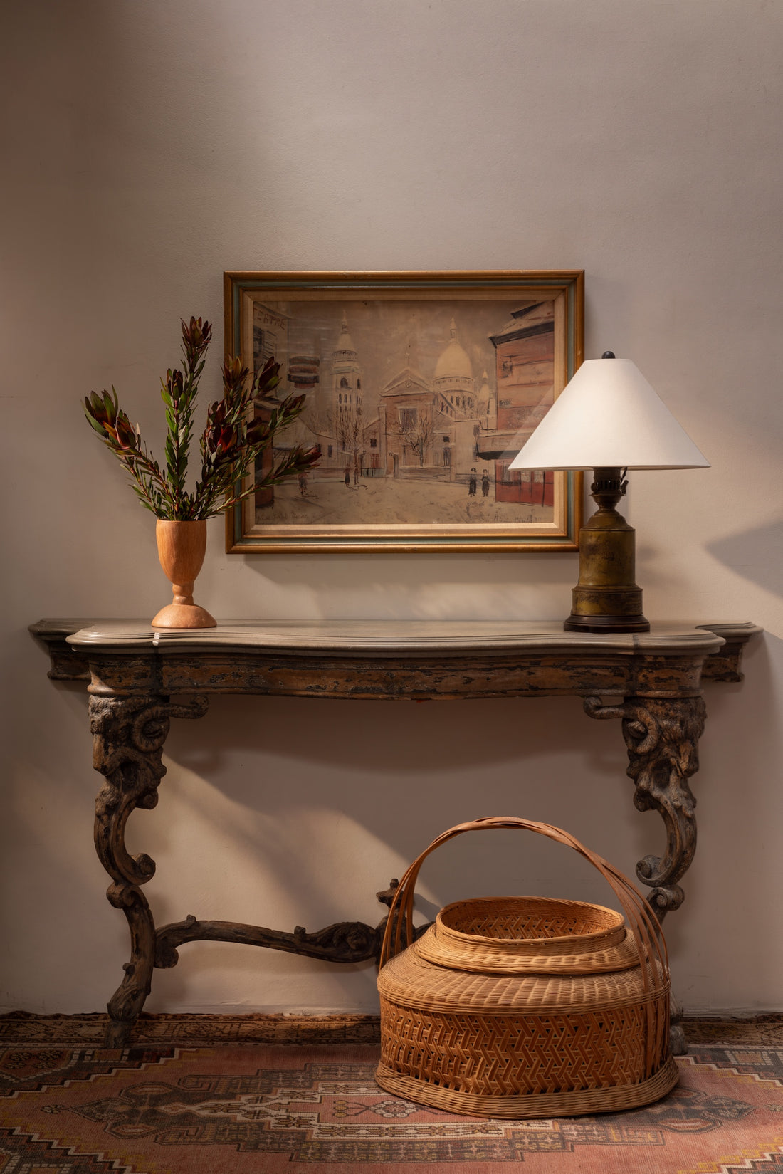 Marble Top Console