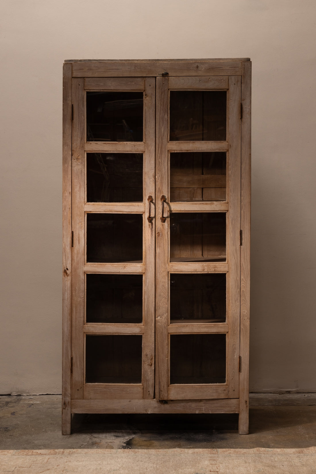 Glazed Wood Cabinet