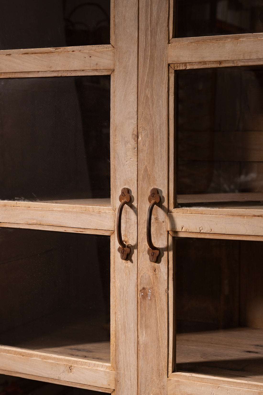 Glazed Wood Cabinet
