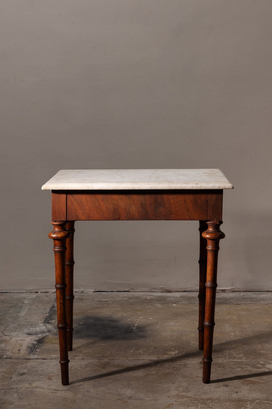 Marble-Top Side Table