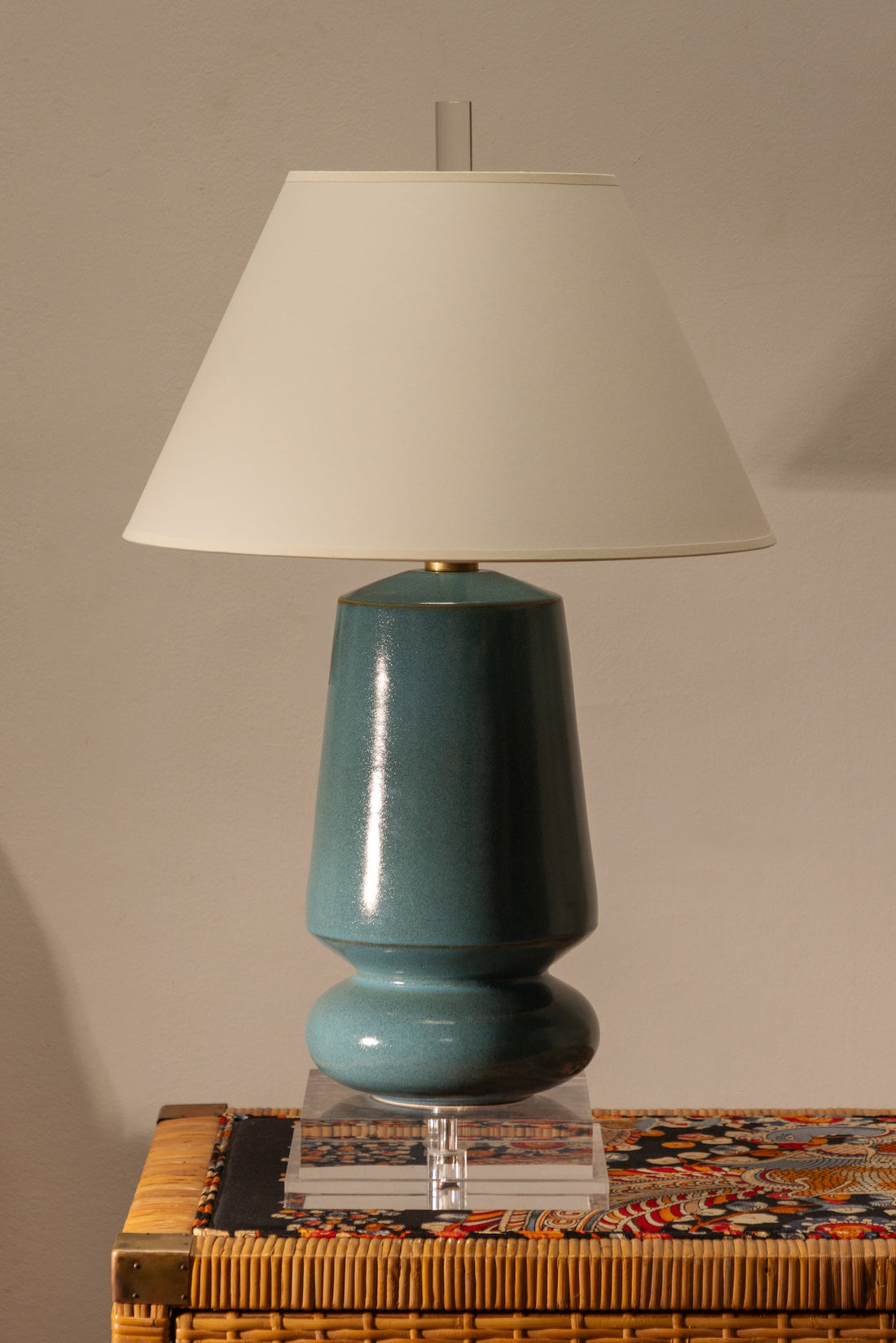 Blue Ceramic Table Lamp