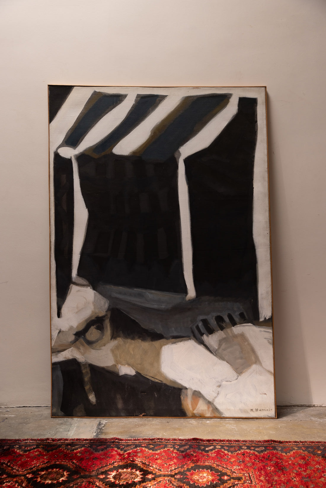 Black and Ivory Abstract
