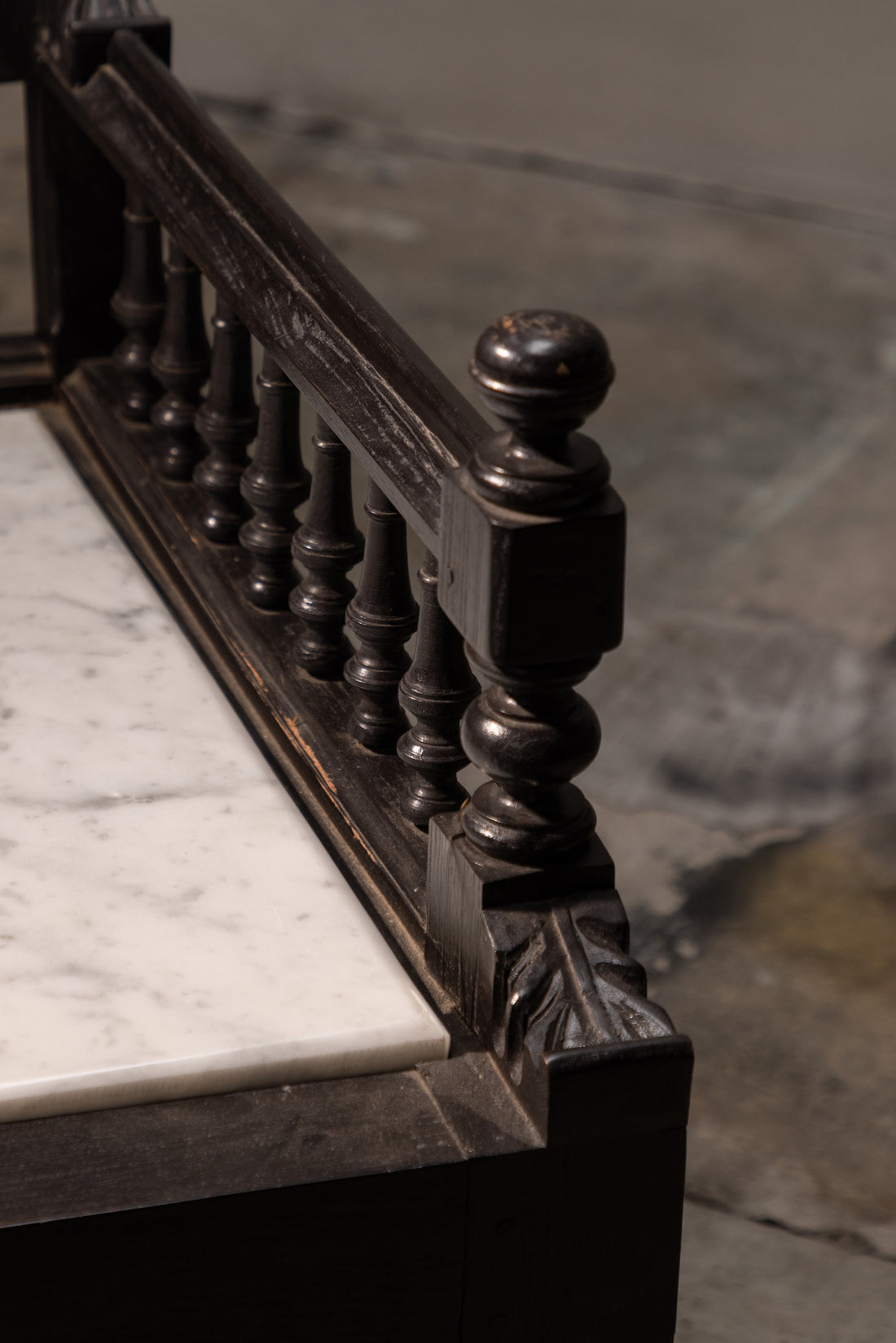 Carved Wood Armchair
