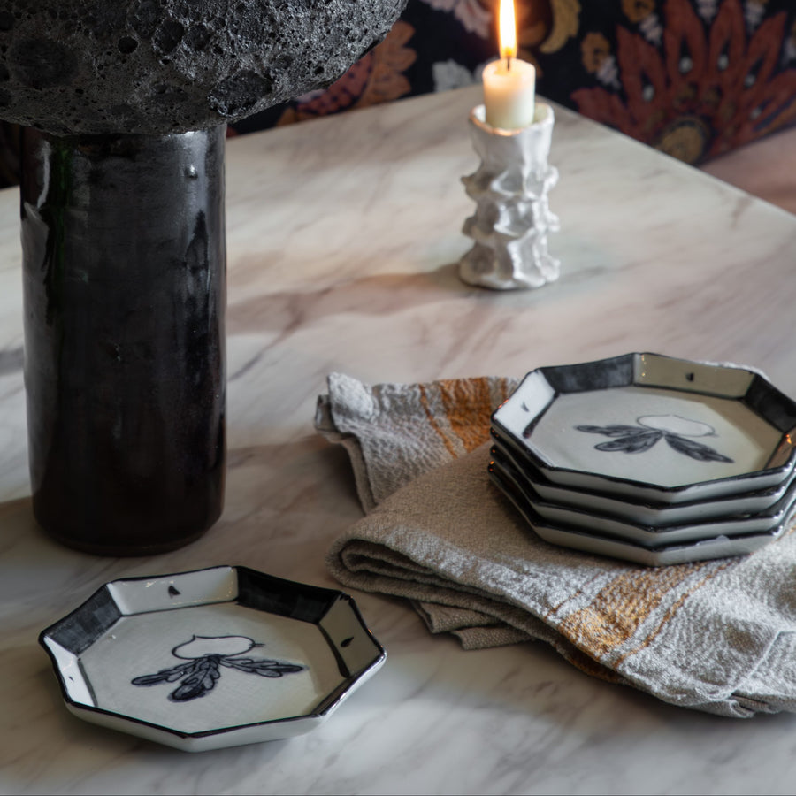 Hand Painted Radish Dish