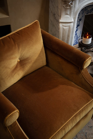 Golden Velvet Chair
