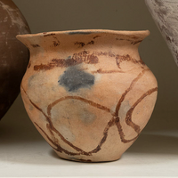 Vintage Mexican Clay Ochre Vase (Medium)