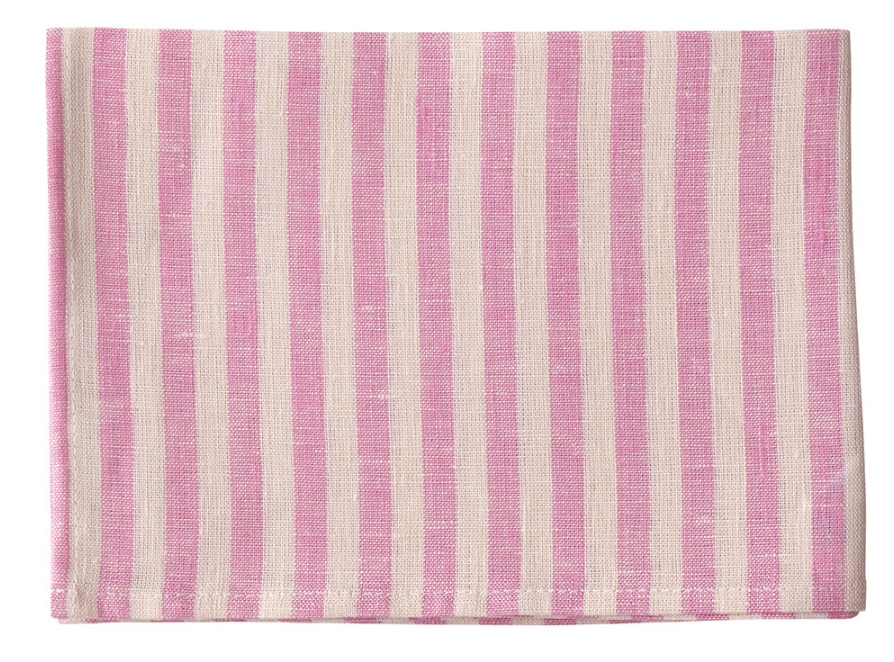 Pink Striped Kitchen Cloth (Set of 2)