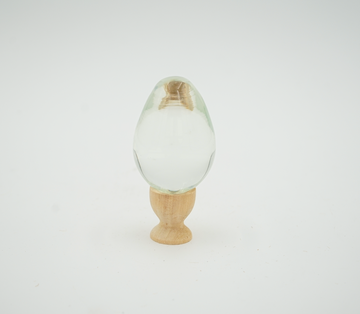 Crystal-Clear Solid Glass Egg