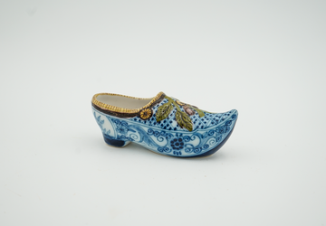 Vintage Dutch Hand Painted Delft Shoe
