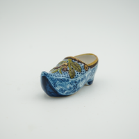 Vintage Dutch Hand Painted Delft Shoe