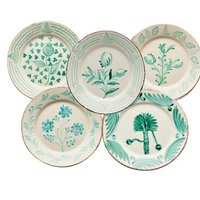Hand-Painted Ceramic Dinner Plates made in Portugal
