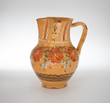 38. Hand Painted Antique Hungarian Pitcher