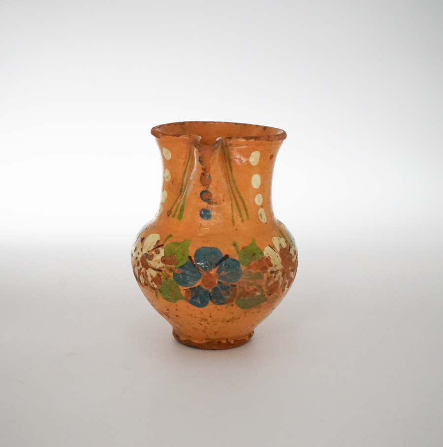 02. Hand Painted Antique Hungarian Pitcher