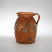 13. Hand Painted Antique Hungarian Pitcher
