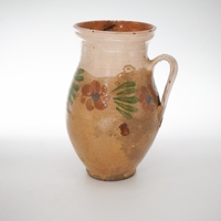 18. Hand Painted Antique Hungarian Pitcher