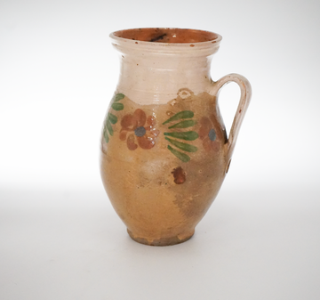 18. Hand Painted Antique Hungarian Pitcher