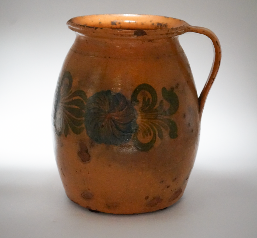 19. Hand Painted Antique Hungarian Pitcher