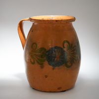 19. Hand Painted Antique Hungarian Pitcher