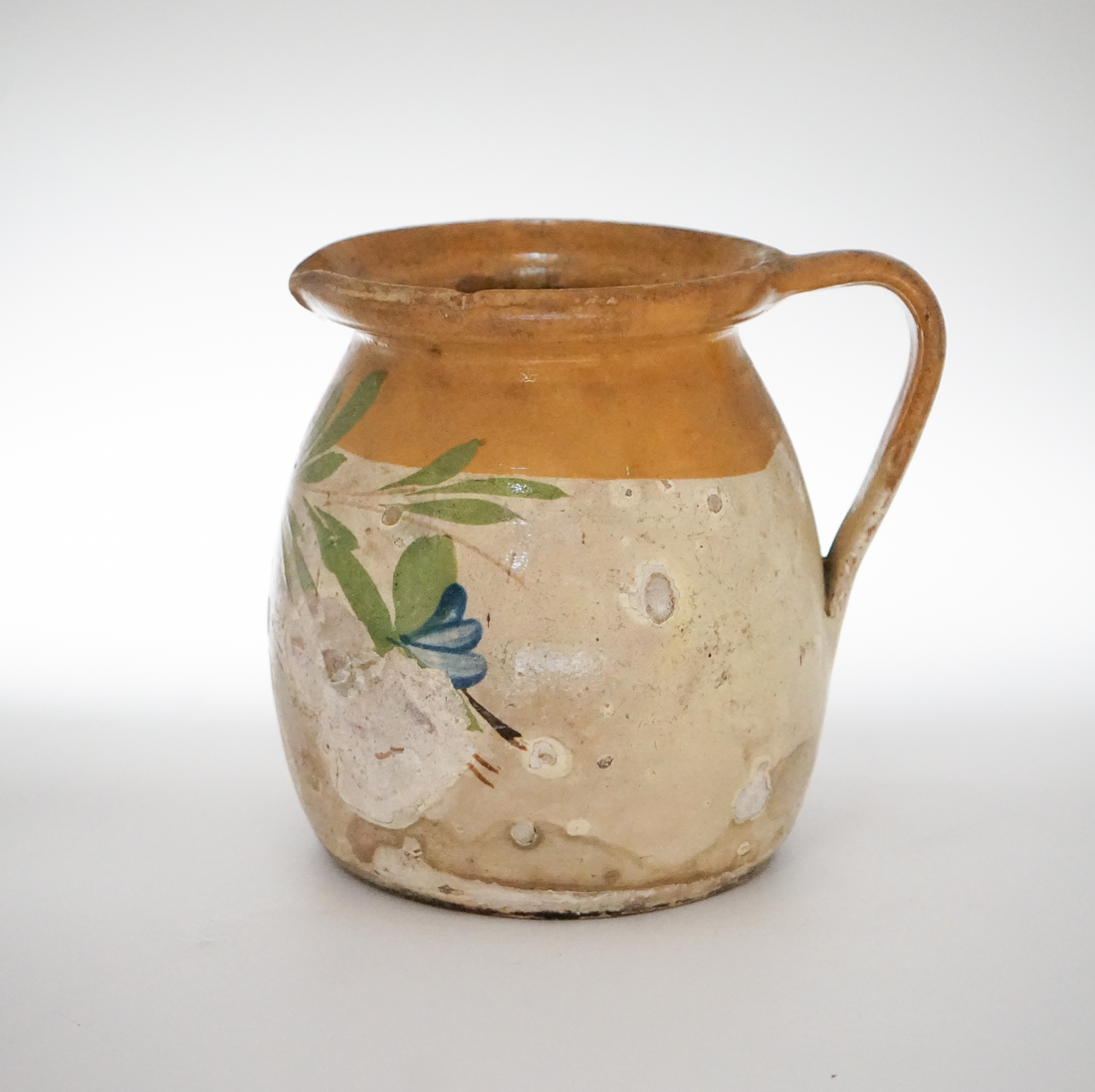 22. Hand Painted Antique Hungarian Pitcher
