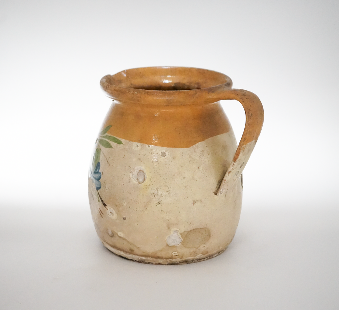 22. Hand Painted Antique Hungarian Pitcher