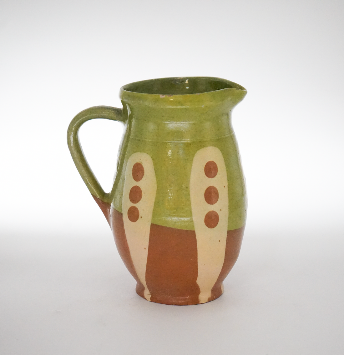 25. Hand Painted Antique Hungarian Pitcher