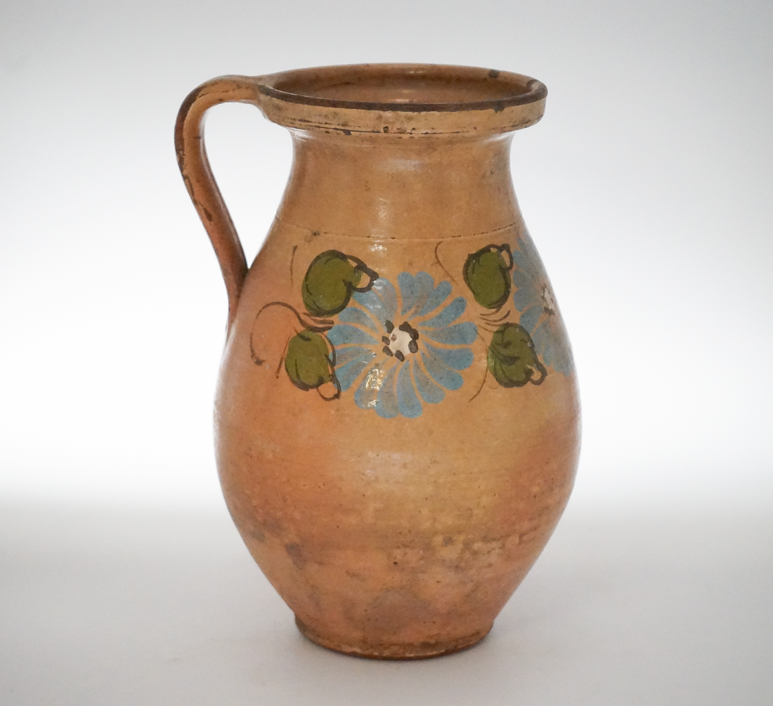27. Hand Painted Antique Hungarian Pitcher