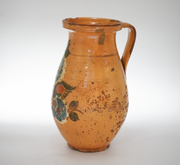32. Hand Painted Antique Hungarian Pitcher