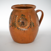 33. Hand Painted Antique Hungarian Pitcher