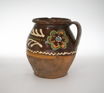 35. Hand Painted Antique Hungarian Pitcher
