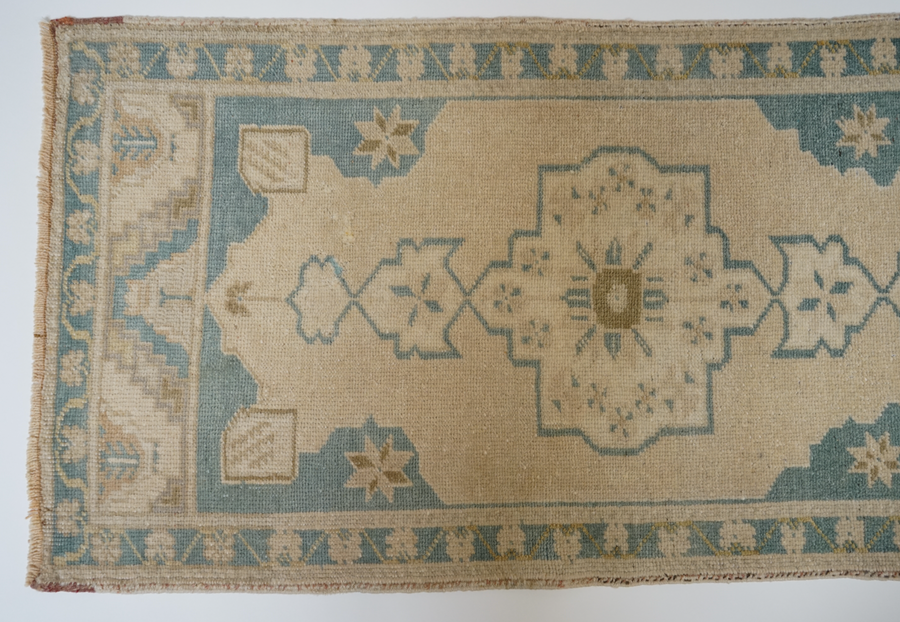 Small Vintage Turkish Runner 183.