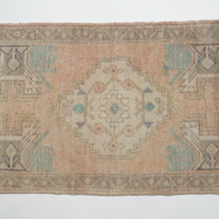 Small Vintage Turkish Rug 480.