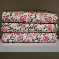 Kantha Quilt - Garden Rose