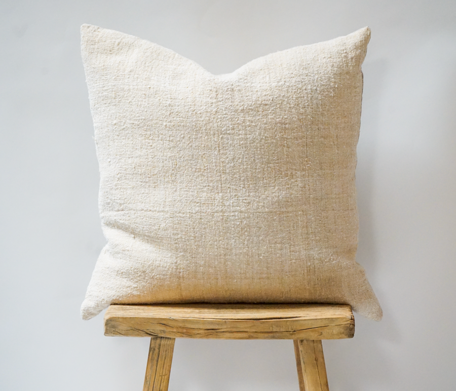 34. Textured Linen Throw Pillow