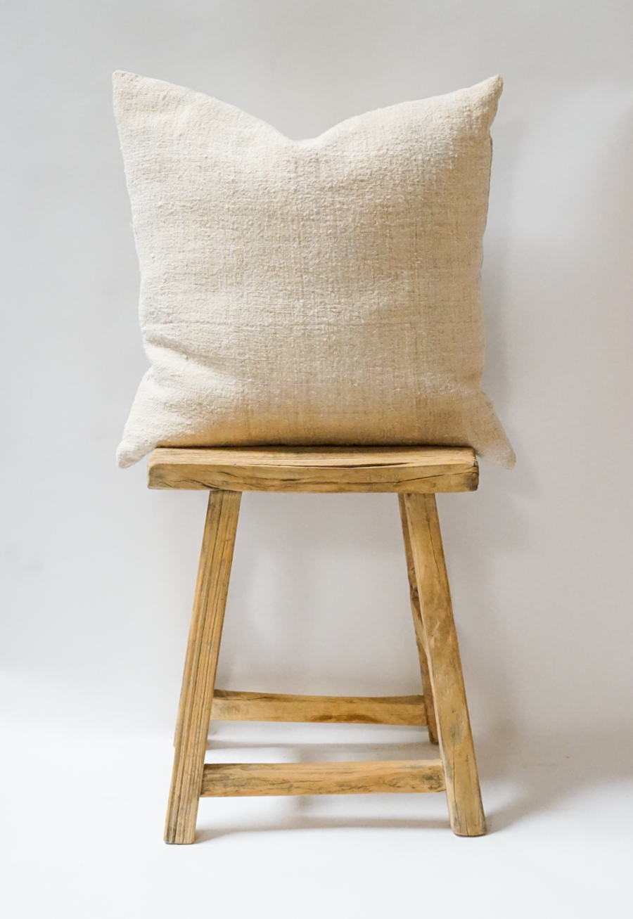 34. Textured Linen Throw Pillow