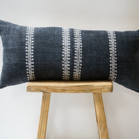48. Handmade Textured Dyed Lumbar Pillow