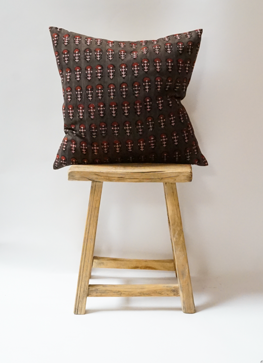 56. Handmade Block Print Pillow