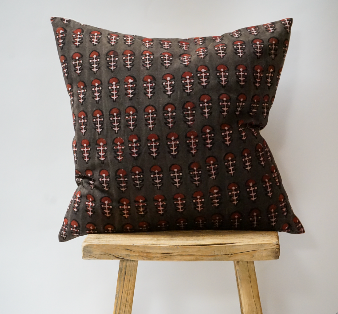 56. Handmade Block Print Pillow