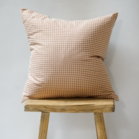 60. Handmade Vintage Mini Check Pillow